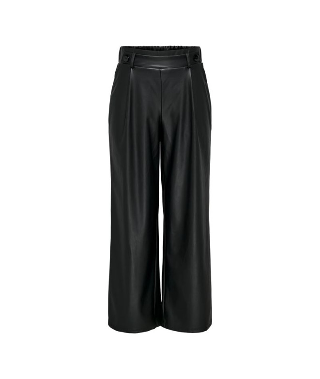 Calça Only Jdysoya Geggo Pu Noos Mulher Preto