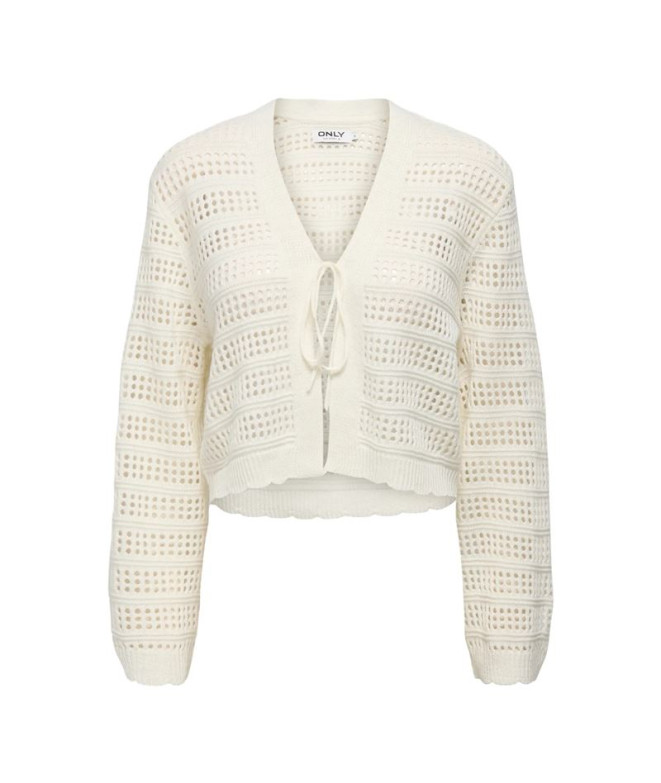 Chaqueta Only Onllykke Tie  Knt Noos Marshmallow Mujer