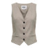 Casaco Only Onllinda S/L Mel Fit Waistcoat Tlr Noos Fungi Detail:Melange Mulher