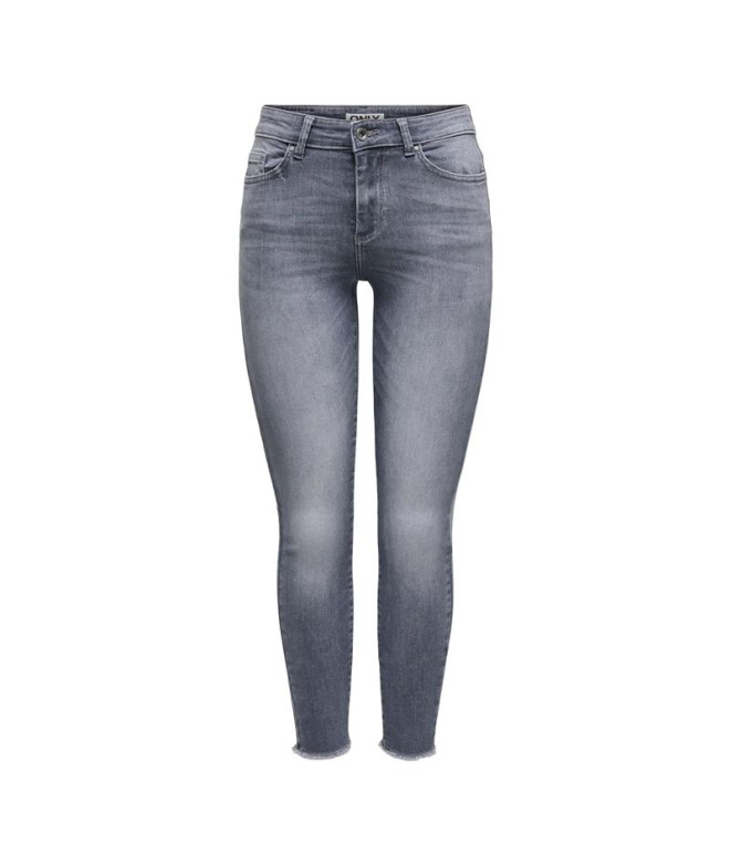 Pantalon Only Onlblush Mid Skin Ank Rw Dnm Tai270 Noos  Femme Medium Gris Denim
