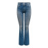 Pantalon Only Onlblush Mid Flared Dnm Dot741 Noos Femme Denim Bleu Moyen