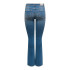 Calça Only Onlblush Mid Flared Dnm Dot741 Noos Mulher Denim Azul Médio