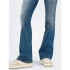 Calça Only Onlblush Mid Flared Dnm Dot741 Noos Mulher Denim Azul Médio