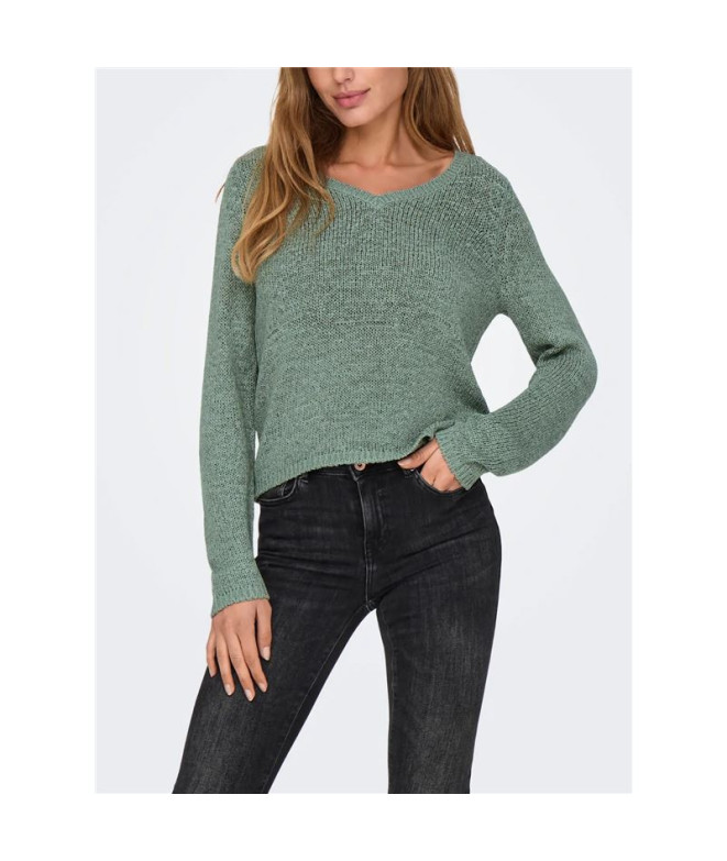 Camiseta Only Onlgeena  V-Neck Knt Noos Lily...