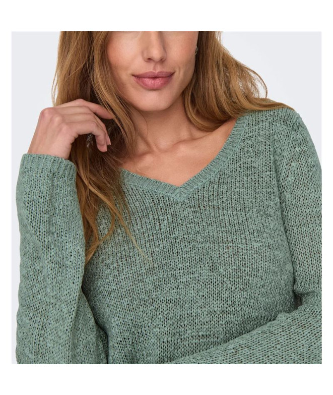 Camiseta Only Onlgeena  V-Neck Knt Noos Lily...