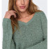 Camiseta Only Onlgeena  V-Neck Knt Noos Lily Pad Mujer