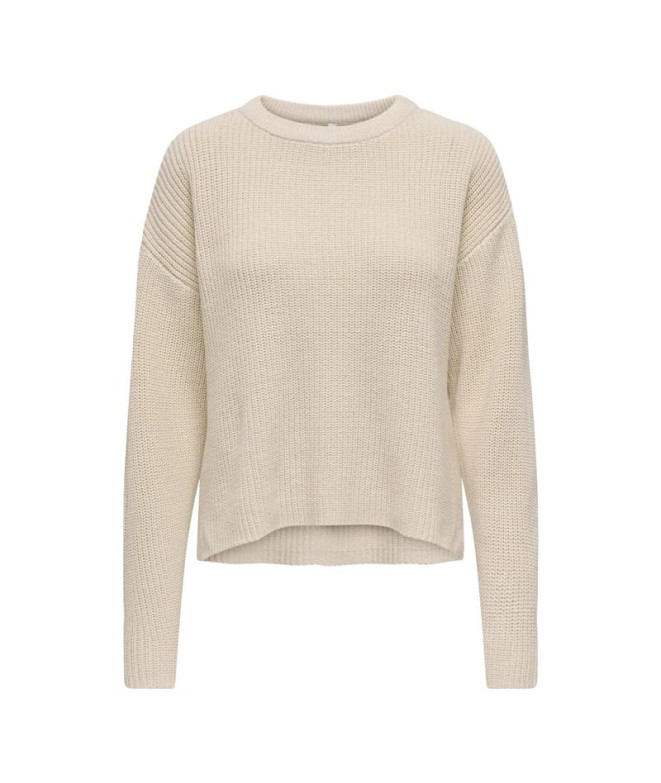 Sudadera Only Onlluna Ls O-Neck Knt Nca Birch Mujer