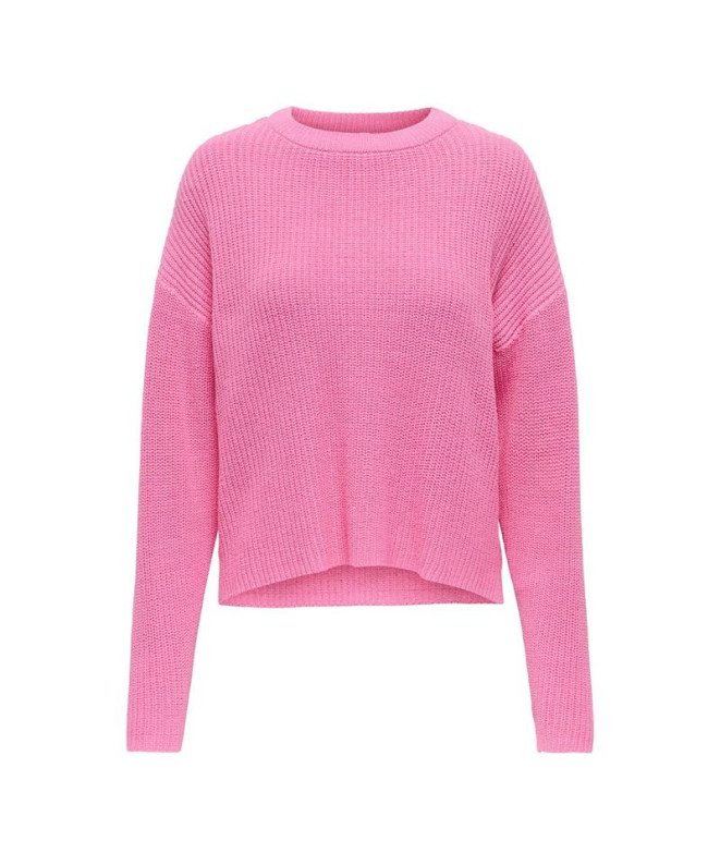 Moletom Only Onlluna Ls O-Neck Knt Nca Sachet Pink Mulher
