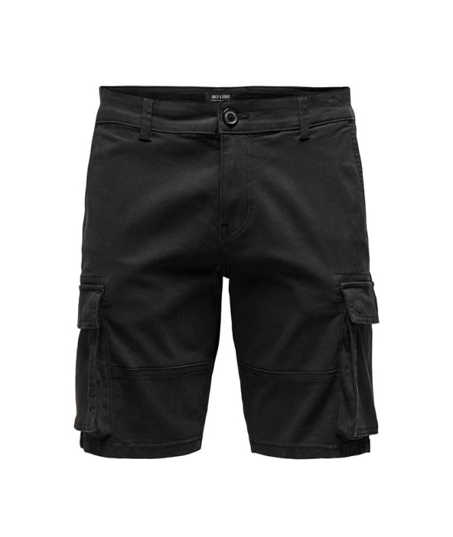 Pantalón Only & Sons Onscam Stage Cargo 6689 Life Noos Black Hombre