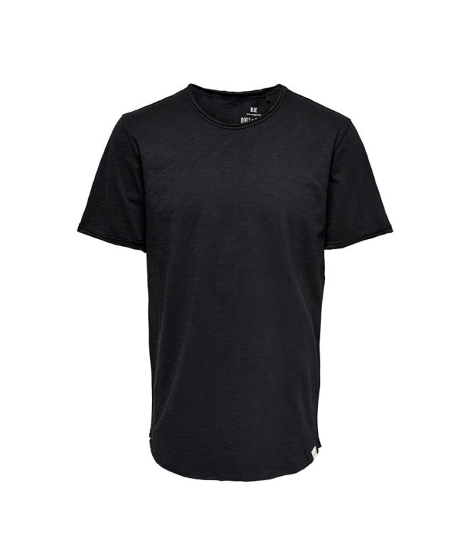 Camiseta Only & Sons Onsbenne Longy Ss Nf 7822 Noos Black Hombre