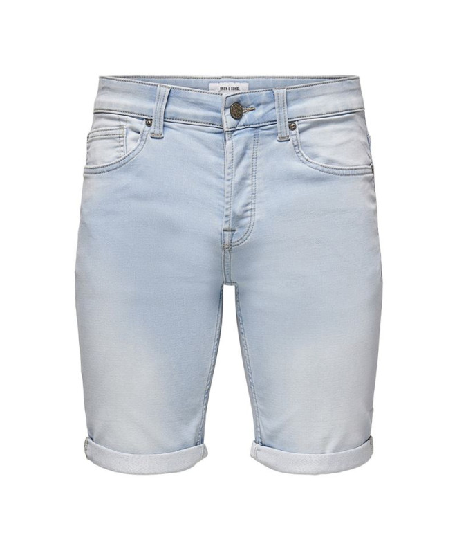 Pantalón Only & Sons Onsply Lb Jog 8587 Pim Dnm Noos Blue Denim Hombre
