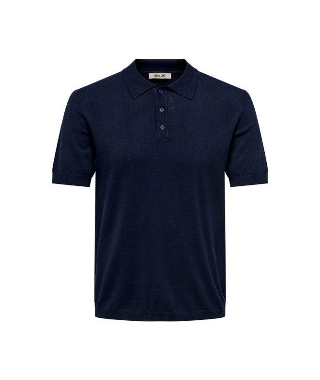 Polo Only & Sons Onswyler Life Reg 14 Ss Polo Knit Noos Hombre Marino Oscuro