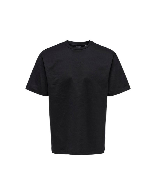 Camiseta Only & Sons Onsfred Life Rlx Ss Noos Preto Homem