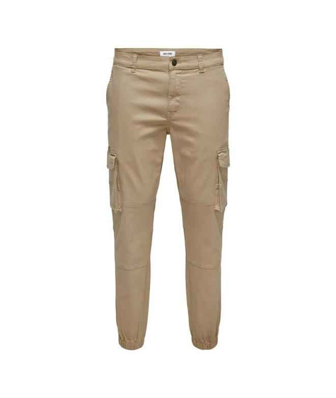 Pantalón Only & Sons Onscarter Life Cargo Cuff 0013 Noos Hombre Chinchilla