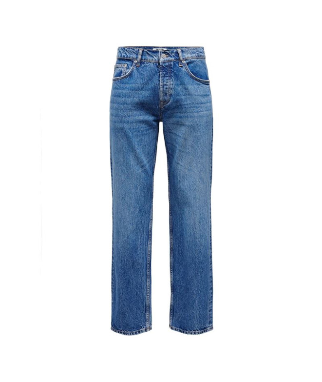 Pantalón Only & Sons Onsedge Straight Bromo 0017 Hombre Special Bright Azul