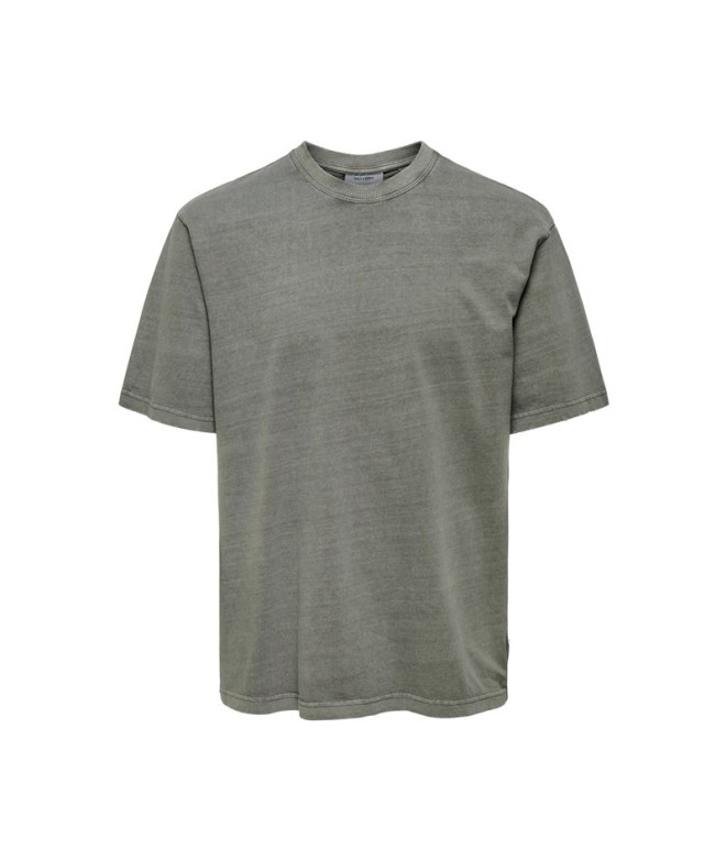 Camiseta Only & Sons Onsdistress Rlx Ss Noos Castor Gray Homem
