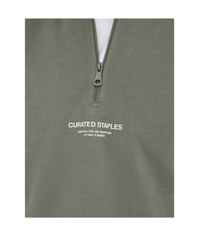 Sweat Only & Sons Onscurated Reg Half Zip Noos...