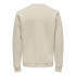Sudadera Only & Sons Onscurated Reg Crew Neck Noos Silver Lining Hombre