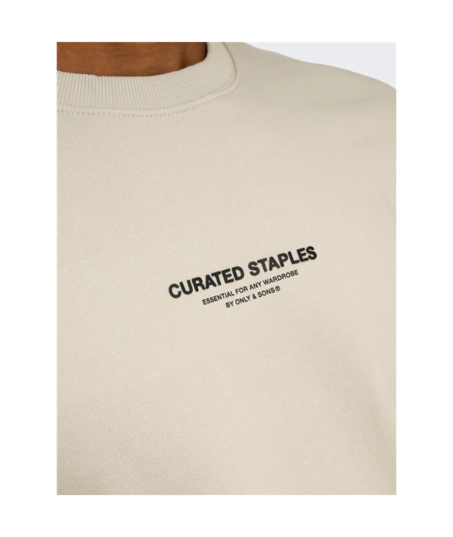 Moletom Only & Sons Onscurated Reg Crew Neck...