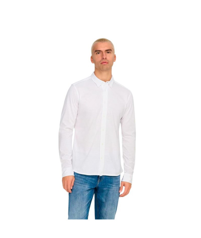 Camisa Only & Sons Onsrobin B/U Ls Stretch Noos...