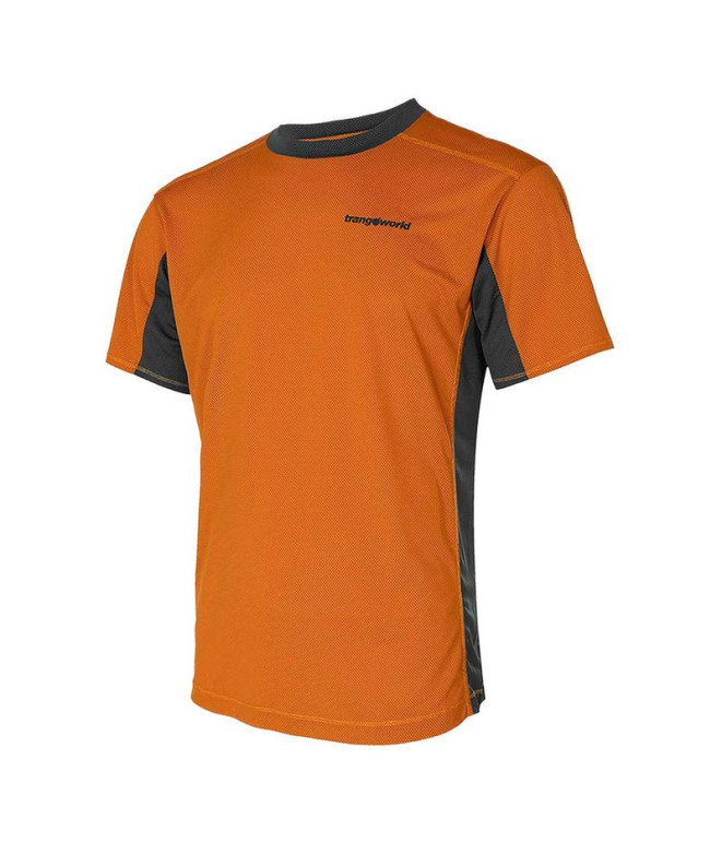 Camiseta de Montaña Trangoworld Ritsem Hombre Naranja/Verde