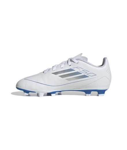 Bottes de Football adidas F50 Club Fg/Mg Enfant Blanc 2