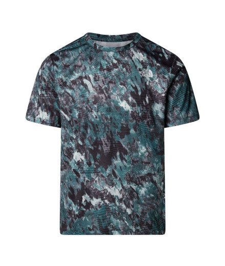 T-shirt The north Face 24/7 Reg Aop Green Homme