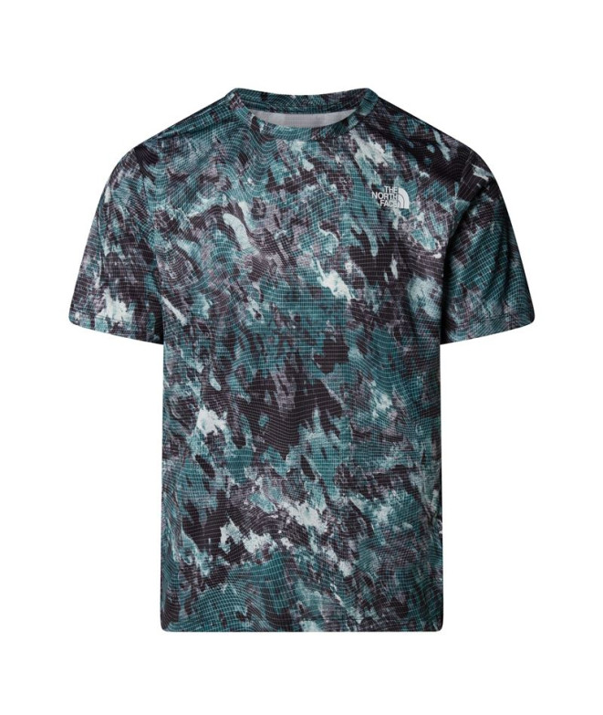 Camiseta The north Face 24/7 Reg Aop Green Hombre