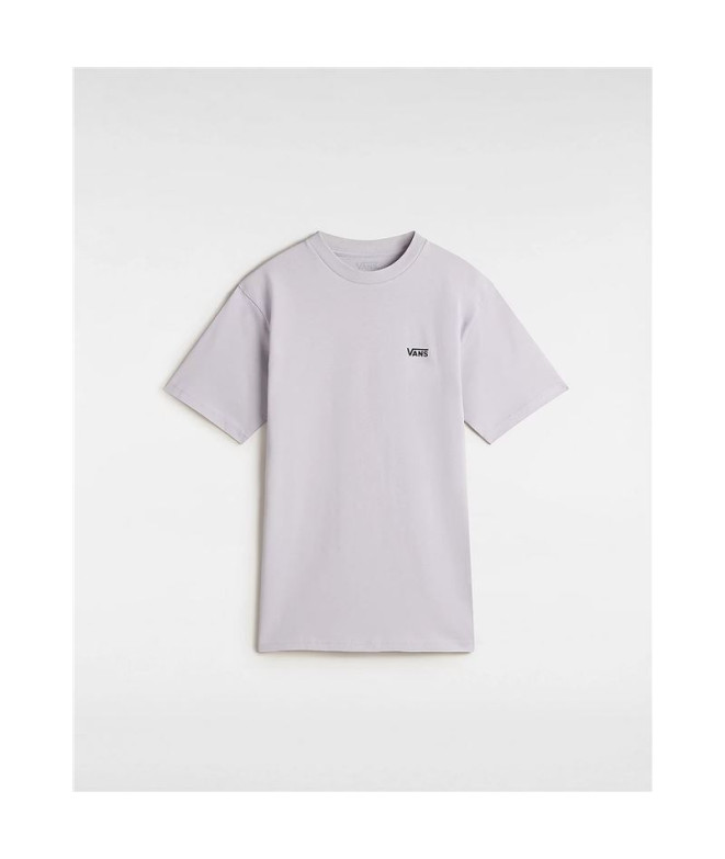 Camiseta Vans Left Chest Logo Em Eveni Ng Haze Mujer