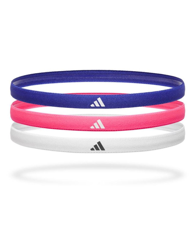 Cintas de Pelo adidas Hairbands - Azul/Rosa/Blanco (Pack 3)