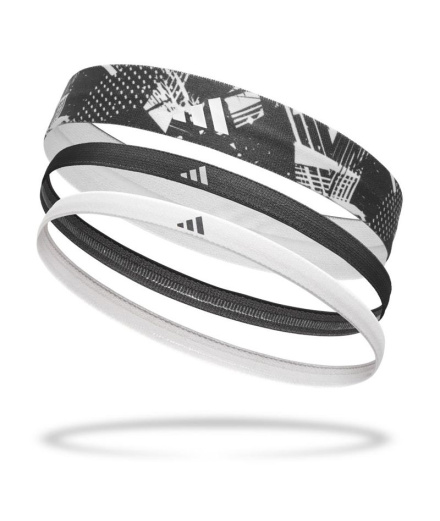 Cintas de Cheveux adidas Hairbands (Graphique) -Noir/Blanc