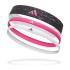 Cintas de Pelo adidas Hairbands (Graphic) -Rosa/Blanco/Negro