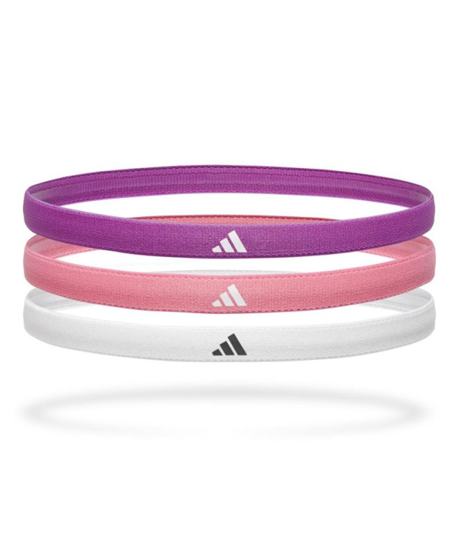 Cintas de Cabelo adidas Hairbands Roxo/Rosa/Branco