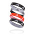 Coletores adidas Hair Ties - Preto/Branco/Vermelho (Pack 4)