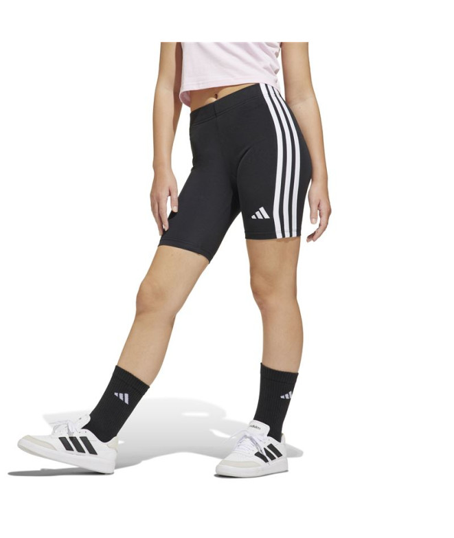 Malhas adidas Jg 3 Bandas Sh Menina Preto/Branco