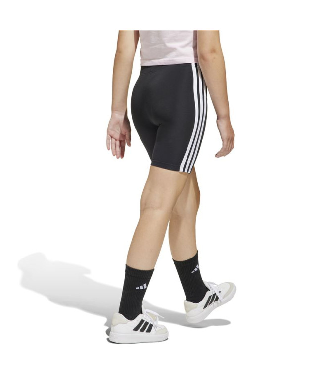 Mallas adidas Jg 3 Bandas Sh Niña Negro/Blanco