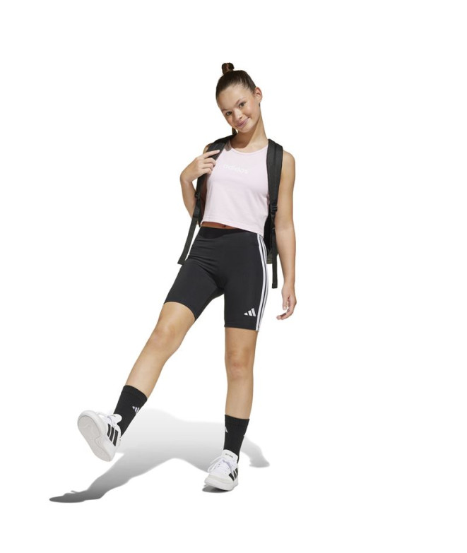 Collants adidas Jg 3 Bandes Sh Fille Noir/Blanc