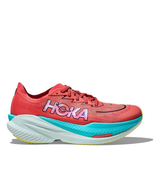 Chaussures de Running Hoka Mach X 2 Homme Grapefruit/Elec