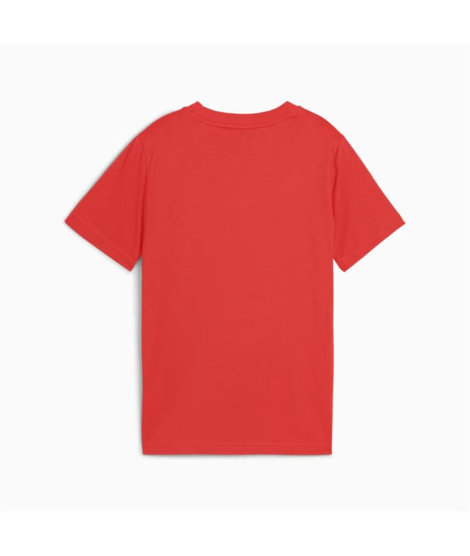 Camiseta Puma Essentials Logo Lab B,Rojo Infantil