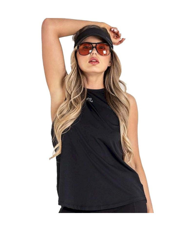Camiseta de Fitness Dictchil Tank Top Energy Mujer Negro