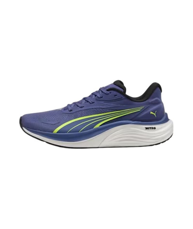 Zapatillas de Running Puma Electrify Nitro 4 Hombre Azul Cristal/Amarillo