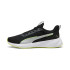 Chaussures de Running Puma Flyer Lite 3, Noir Jaune Alerte, Homme