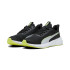 Chaussures de Running Puma Flyer Lite 3, Noir Jaune Alerte, Homme