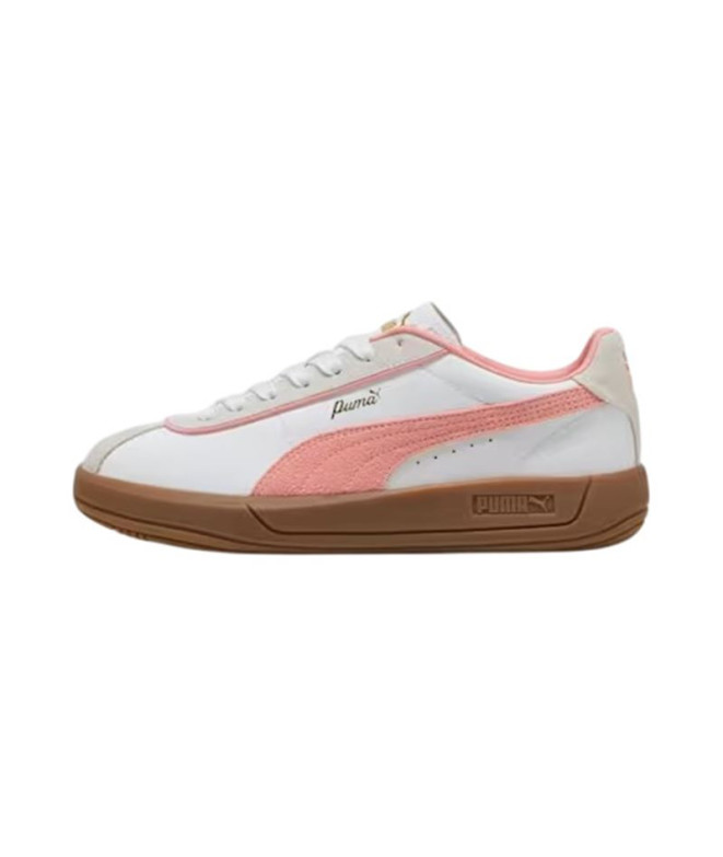 Zapatillas Puma Club Klassika Mujer Blanco/Rosa fruta/Gris vapor