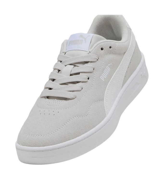 Zapatillas Puma Court Lally Sd Mujer Glacial Gris/Blanco