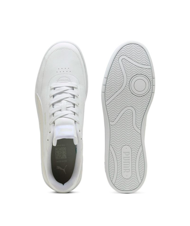Chaussures Puma Court Classic Clean Homme Blanc
