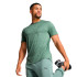 Camiseta de Fitness Puma M Tad Essentialsential Heat,Green Moon Heat, Hombre