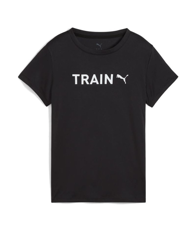 Camiseta de Fitness Puma Graphics Train Mulher Preto