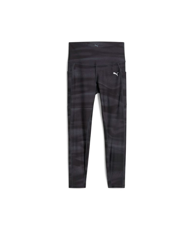 Mallas de Running Puma W Run Velocity Aop T, Black, Mujer