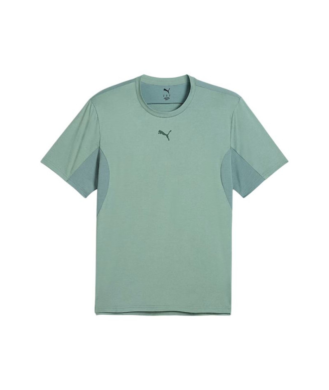 Camiseta de Fitness Puma M Cloudspun Soft  Breathable Hombre Verde Luna Brezo